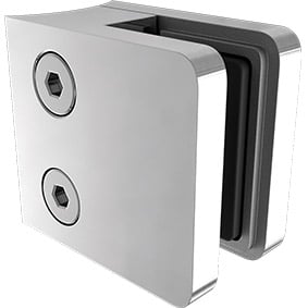 SLIMLINE CLAMP SS2205 - SQUARE front, ROUND back