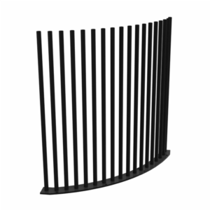 PIK Panel Curved - 1000Wx1280H - Black