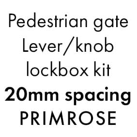 XPS - GATE KIT 20MM - For Lever/Knob - P