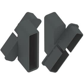 Slat Quickscreen Louvre Brackets Left & Right Grey