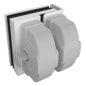 Latch Kit - Pool Gate to Wall - MATT WHITE
