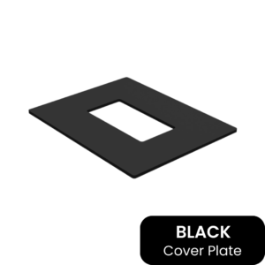 BARR Post Plate | 100x80 Black
