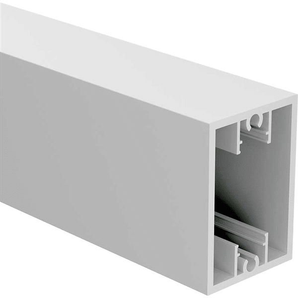 65 x 45mm Heavy Duty RAIL (with 2 x screw flutes) - 6100mm long - W