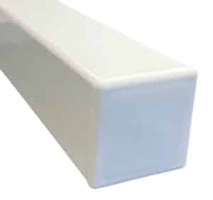 Flat Top Post w/ Base & Cap White 50mm x 50mm x 1900L