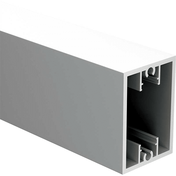 65 x 45mm Heavy Duty RAIL (with 2 x screw flutes) - 6100mm long - M