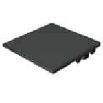 Slat Quickscreen Gate Flat Top Cap Extruded Alumi Black 50mm x 50mm