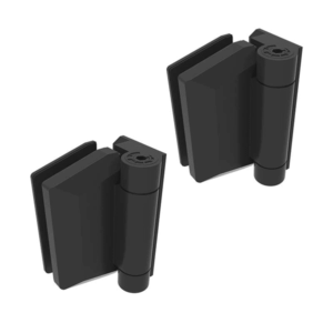 SOFT CLOSE 155 ORION GLASS to WALL/SQ POST HINGE G2205 BLACK