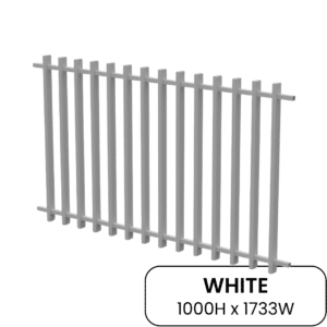 Barr Panel White 1000H x 1733W