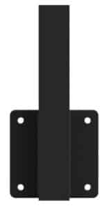 Mid Face Mount Post Black 1500H