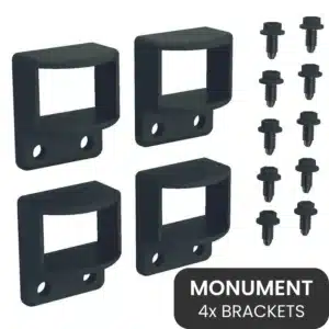 Flat Top Bracket Inc Screws Monument 38mm x 25mm