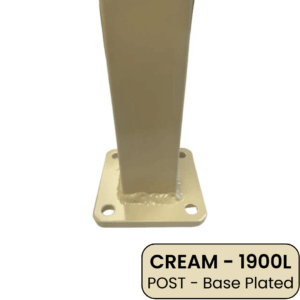 PoolSafe Post Cream 1900mm Base Plated