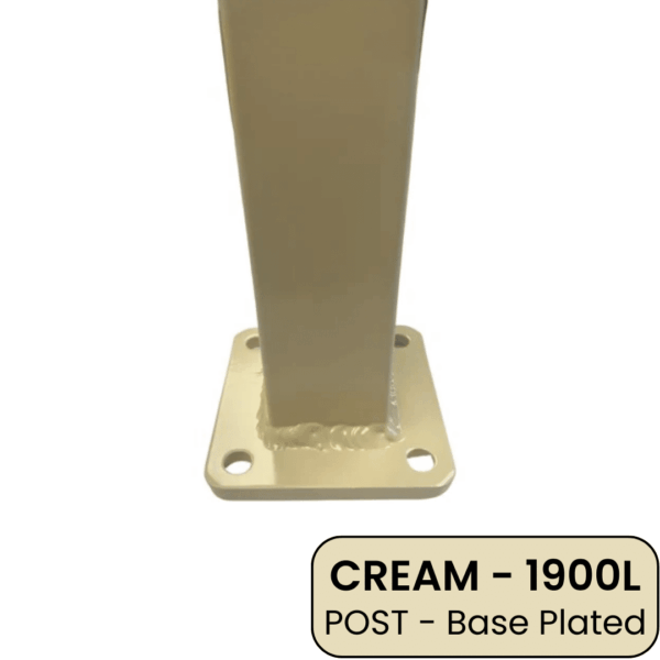 PoolSafe Post Cream 1900mm Base Plated