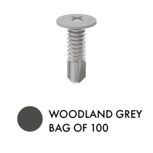 Slat Self Drilling Tek Screws 100 pcs Grey 10g x 16mm