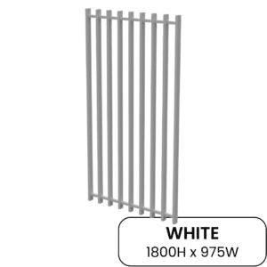 Barr Gate White 1800H x 975W
