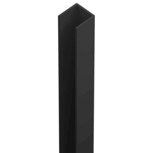 Slat Quickscreen Heavy Duty U Channel Top / Bottom Frame Black 5000L