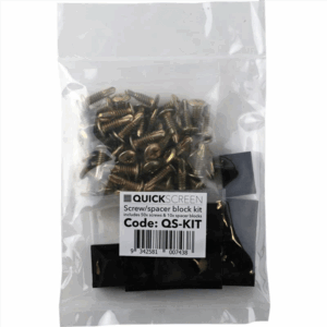 Quickscreen KIT(Includes 50 of 10g x 18mm screws and 10 of plastic spacers) - TR