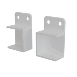Batten - Bracket - HRZ OPEN - WHITE