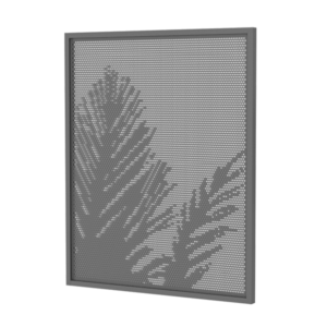Perforated Gate - PALM MOTIF - 975 x 1200mm - MONUMENT