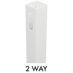 Hamptons Full Privacy Post 2 Way 127mm x 127mm x 2500L