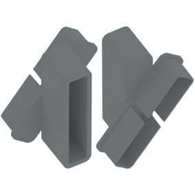 Slat Quickscreen Louvre Brackets Left & Right Basalt