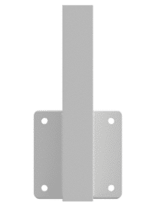 Mid Face Mount Post White 1500H