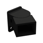 Flat Top Horiz Swivel Bracket Black