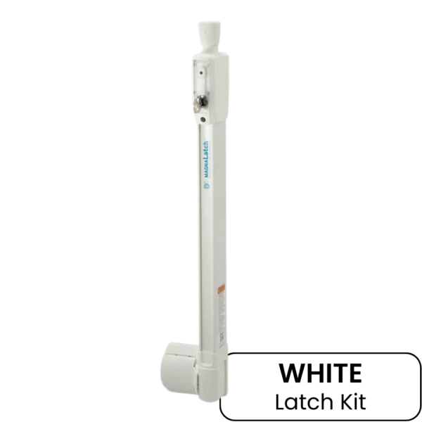 D&D Magna Latch - Top Pull Latch | White