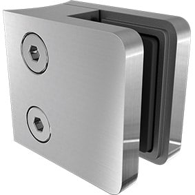 SLIMLINE CLAMP SS2205 - SQUARE front, ROUND back