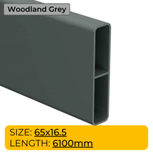 Slat With Centre Web Grey 65mm x 16.5mm x 6100L