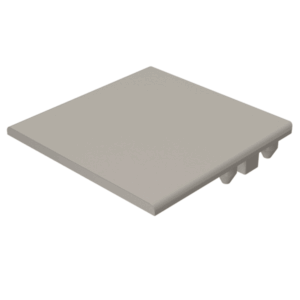 Slat Quickscreen Gate Flat Top Cap Extruded Alumi Dune 50mm x 50mm