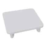 Flat Top Post Top Plate White 65mm x 65mm