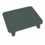 Flat Top Post Top Plate Grey 50mm x 50mm