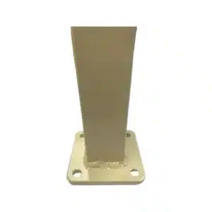 Flat Top Post w/ Base & Cap Cream 50mm x 50mm x 1300L