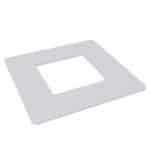 Flat Top Post Dress Ring White 65mm x 65mm