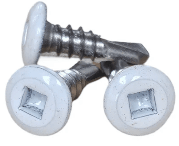 Perf Fencing Wafer Screws - White - 100/Pack