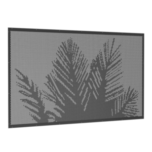 Perforated Panel - DIY Kit - PALM MOTIF - 2000mmW x 1200mmH - BLACK