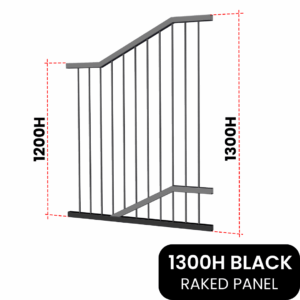 PoolSafe Raked Panel Black 1200W