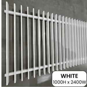 Blade Garden Panel Inc Cap White 1000mmW x 2400mmH
