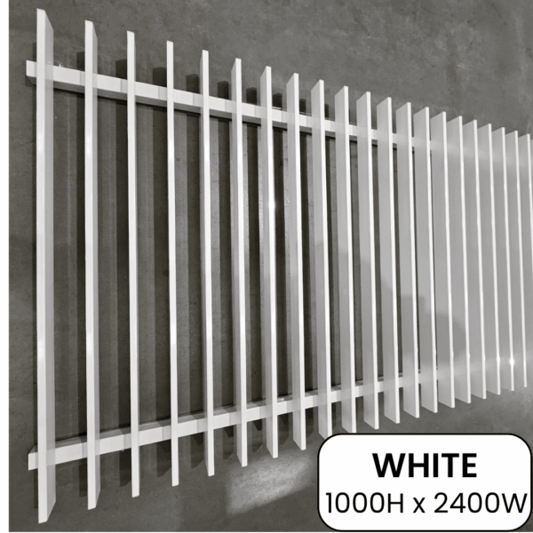 Blade Garden Panel Inc Cap White 1000mmW x 2400mmH