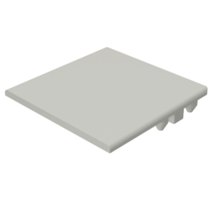 Slat Quickscreen Gate Flat Top Cap Extruded Alumi Surfmist 50mm x 50mm