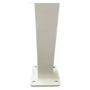 Flat Top Post w/ Base & Cap White 50mm x 50mm x 1300L