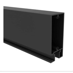QS GATE-90x50 HORIZ RAIL-4800mm-Woodland Grey