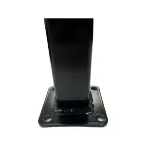 Flat Top Post w/ Base & Cap Black 50mm x 50mm x 1900L