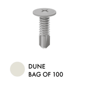 Slat Self Drilling Tek Screws 100 pcs Dune 10g x 16mm