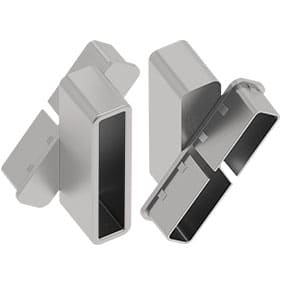 Slat Quickscreen Louvre Brackets Left & Right Mill