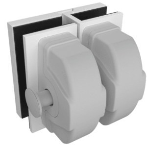 Latch Kit - Pool Gate to Glass Panel - MATT WHITE