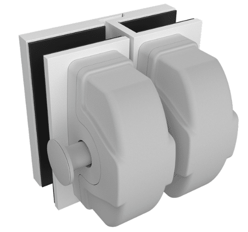 Latch Kit - Pool Gate to Glass Panel - MATT WHITE