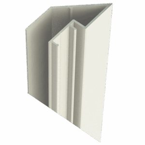 Post – 135 Deg Slotted Post x 6500mm Aluminium - SM