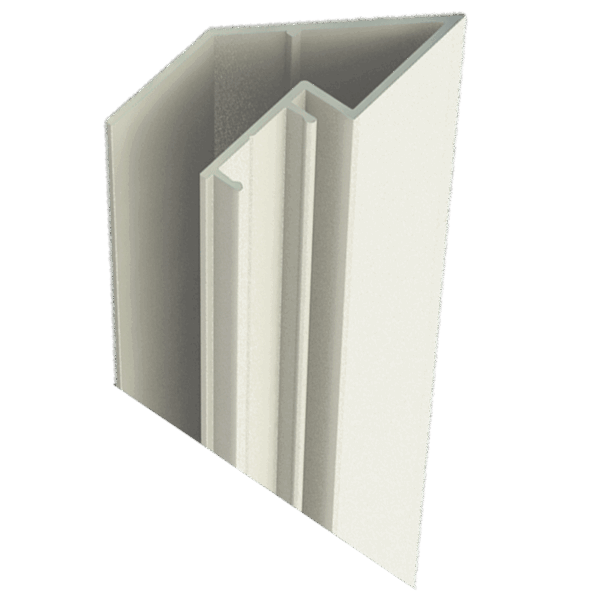 Post – 135 Deg Slotted Post x 6500mm Aluminium - SM