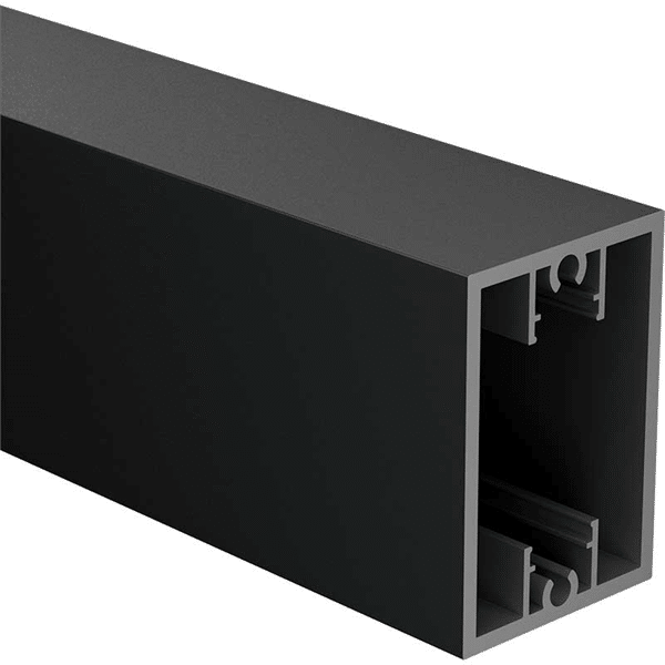 65 x 45mm Heavy Duty RAIL (with 2 x screw flutes) - 6100mm long - B